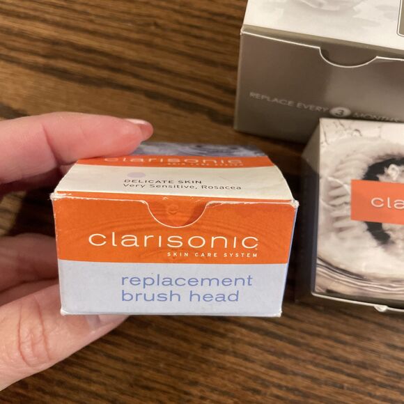 Mixed Lot 3 Clarisonic Revitalizing Cleanse Brush Head Replacement Rare Smart - Picture 2 of 6